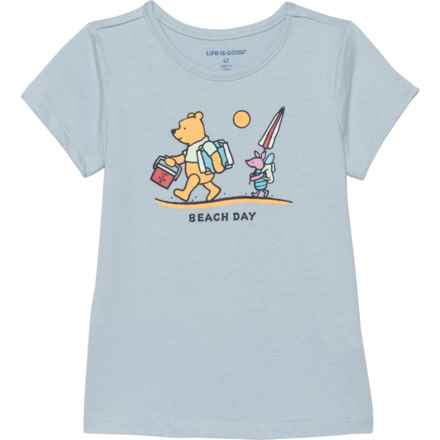 Life is Good® Toddler Girls Beach Day T-Shirt - Short Sleeve in Glacier Blue