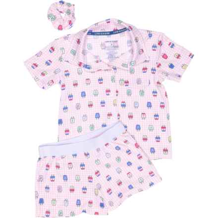 Life is Good® Toddler Girls Printed Shorts Pajamas - Short Sleeve in Seashell Pink