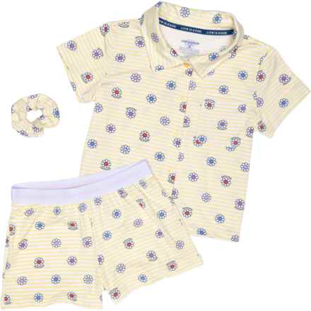 Life is Good® Toddler Girls Shorty Super Soft Pajamas - Short Sleeve in Sandy Yellow