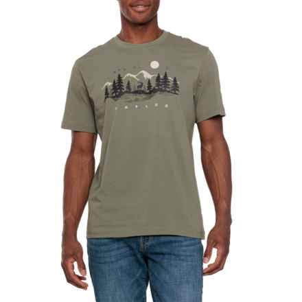 Life is Good® Unplug Outdoor Scene Classic T-Shirt - Short Sleeve in Moss Green
