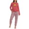 Life is Good® Winnie the Pooh Brushed-Back Fleece Pajamas - Long Sleeve in Red