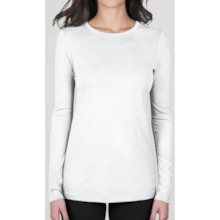 Lilla P Basics X-Long Shirt - Pima Cotton, Long Sleeve (For Women) in White - Closeouts