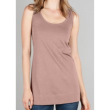 Lilla P Long Layering Tank Top - Pima Cotton (For Women) in Rose Quartz - Closeouts