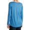 163GC_2 Lilla P Pocket Front T-Shirt - Pima Cotton-Modal, Long Sleeve (For Women)