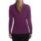 6885V_2 Lilla P Ruched Funnel Neck Shirt - Brushed Jersey, Long Sleeve (For Women)
