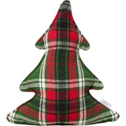 Lillian August Home Holiday Plaid Tree Throw Pillow - 20x18” in Green