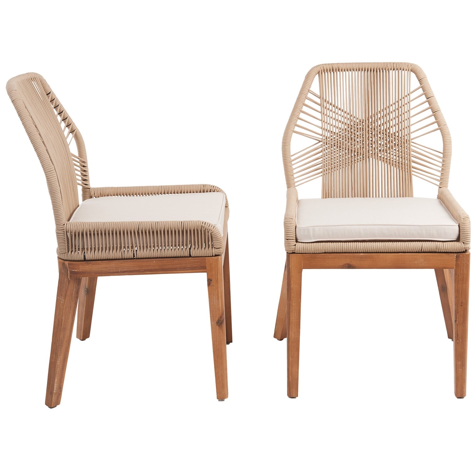 Lillian August Rope CrossWeave Side Chairs Set of 2 Save 34