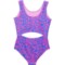 4GRAP_2 Limited Too Big Girls Cheetah One-Piece Swimsuit - UPF 50+