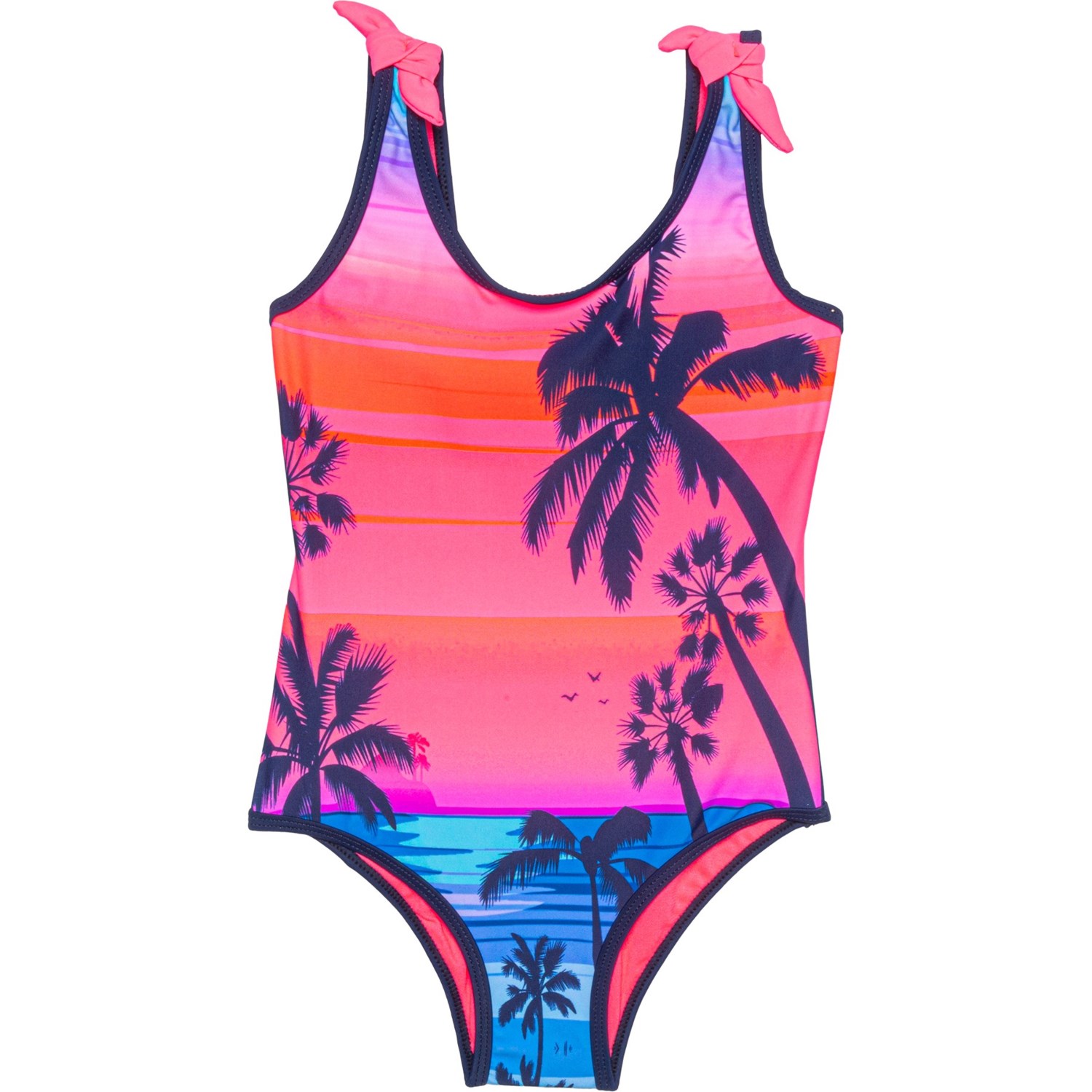 Limited Too Palm Tree One Piece Swimsuit For Little Girls Save 53