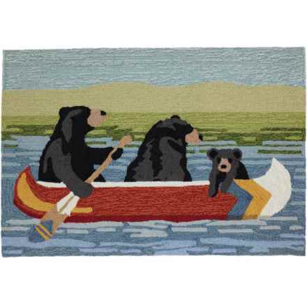Liora Manne Are We Bear Yet? Indoor-Outdoor Scatter Rug - 24x36”, Multi in Multi