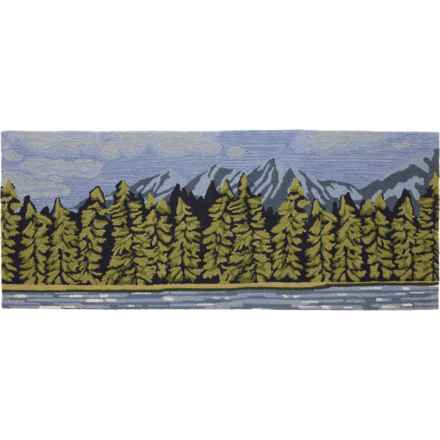 Liora Manne Explore Blue Indoor-Outdoor Floor Runner Rug - 24x60”, Multi in Multi