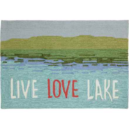Liora Manne Live Love Lake Indoor-Outdoor Scatter Rug - 24x36”, Multi in Multi