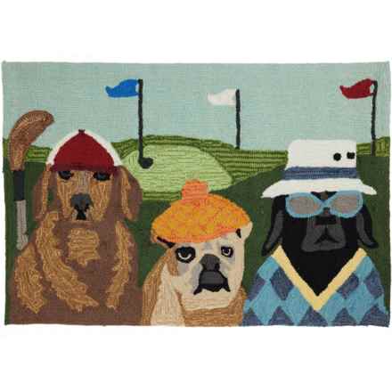 Liora Manne Putts and Mutts Indoor-Outdoor Scatter Rug - 24x36”, Multi in Multi