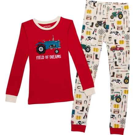 Little Blue House by Hatley Boys Farm Life Pajamas - Long Sleeve in Multi