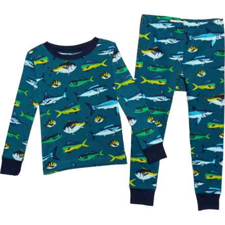 Little Blue House by Hatley Boys Game Fish Pajamas - Long Sleeve in Multi