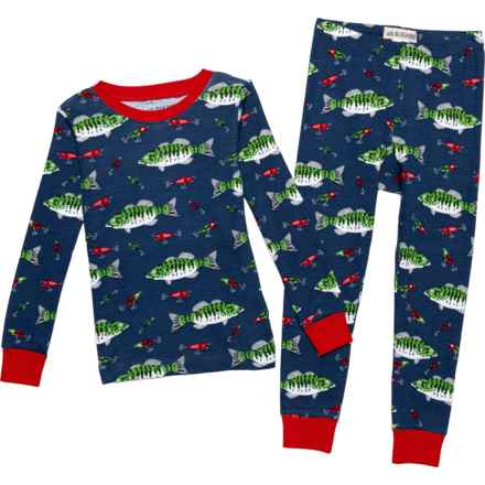 Little Blue House by Hatley Boys Gone Fishing Pajamas - Long Sleeve in Multi