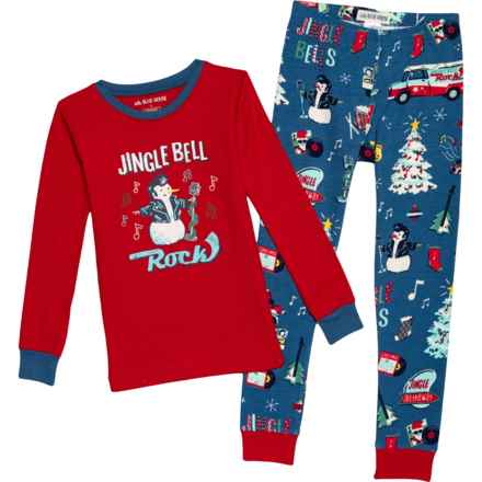 Little Blue House by Hatley Boys Rockin’ Holidays Pajamas - Long Sleeve in Multi