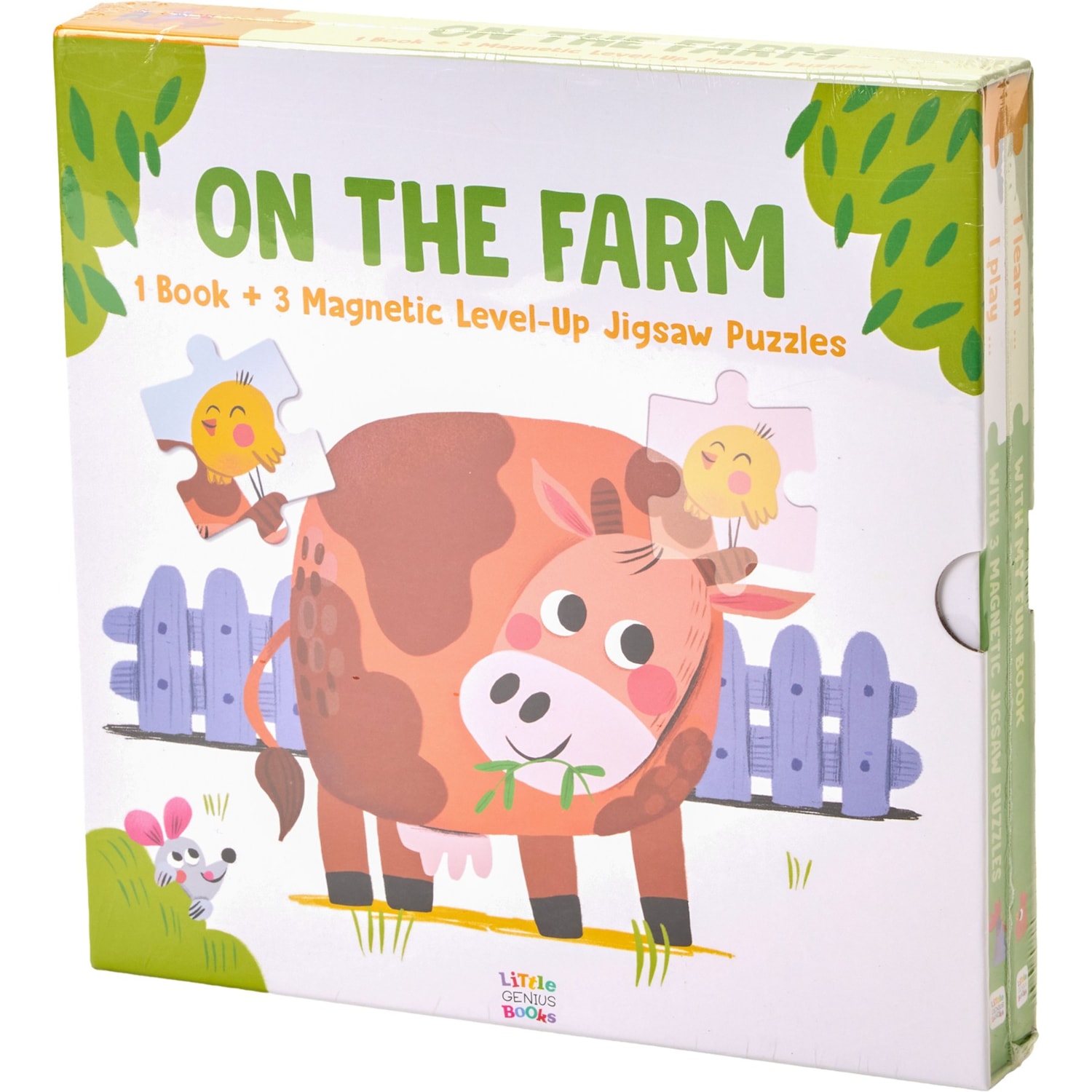 Little Genius Books On the Farm Book and Magnetic Level-Up Jigsaw ...