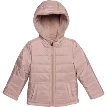 LIV & LOTTIE Toddler Girls Reversible Jacket - Insulated in Blush