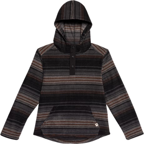 LIV OUTDOOR Big Boys Bay Fleece Hoodie in Asphalt