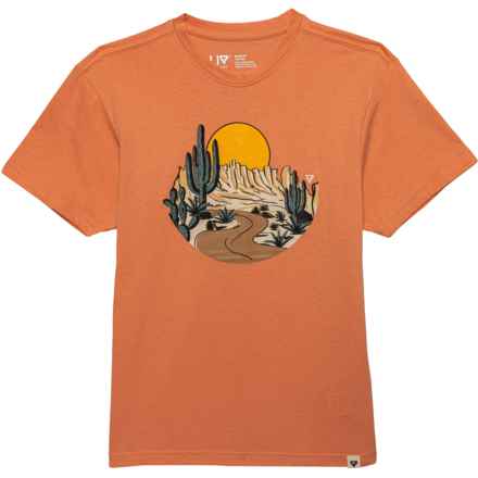 LIV OUTDOOR Big Boys Cactus Graphic T-Shirt - Short Sleeve in Canyon Sunset