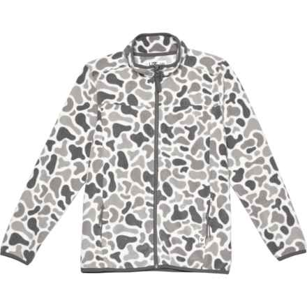 LIV OUTDOOR Big Boys Fleece Shirt - Long Sleeve in New Camo Print