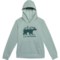 LIV OUTDOOR Big Boys Graphic Pullover Hoodie in Aqua Gray