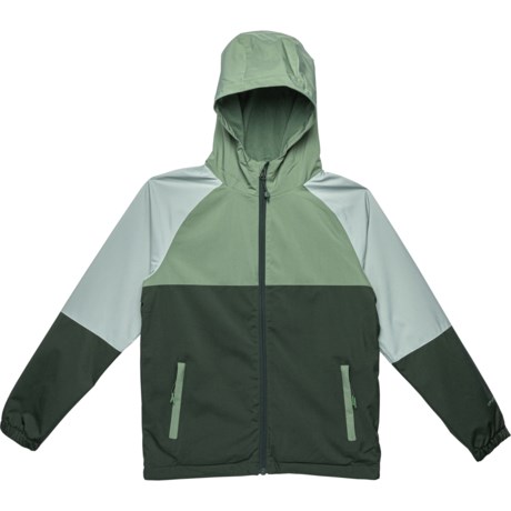 LIV OUTDOOR Big Boys Jasper Windshell Jacket in Deep Forrest