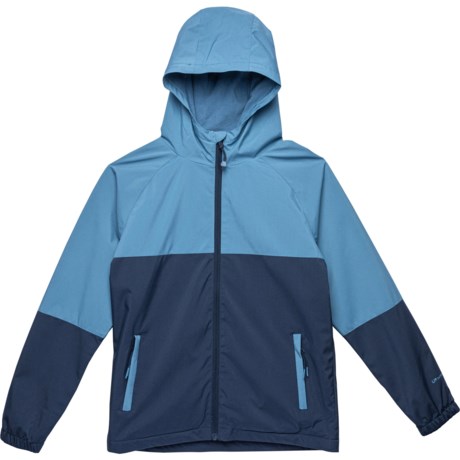 LIV OUTDOOR Big Boys Jasper Windshell Jacket in Mood Indigo