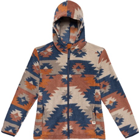 LIV OUTDOOR Big Boys Subzero Full-Zip Hoodie in Blue Aztec