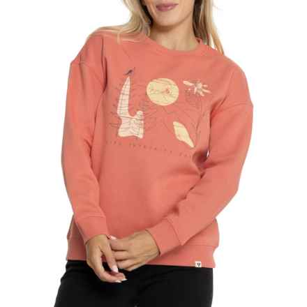 LIV OUTDOOR Gabriella Graphic Sweatshirt in Crabapple/Liv Lines