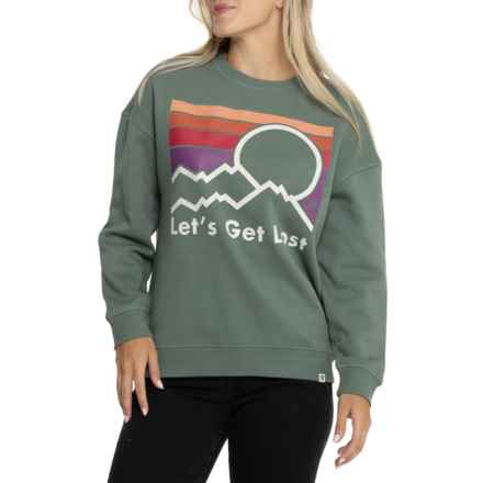 LIV OUTDOOR Gabriella Graphic Sweatshirt in Dark Green