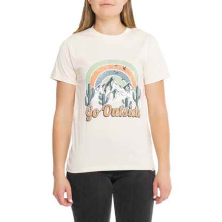 LIV OUTDOOR Go Outside Graphic Flow T-Shirt - Short Sleeve in Birch
