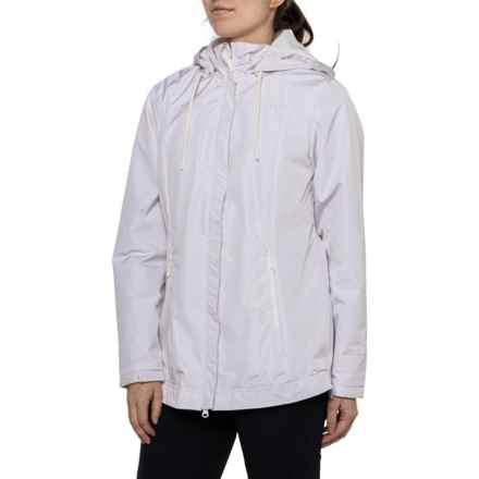 LIV OUTDOOR Savannah Hooded Rain Jacket - Fleece Lined in Birch