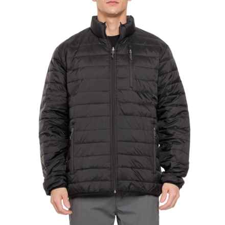 Liv Outdoors Summit Down-Blend Reversible Packable Jacket - Insulated in Meteorite Black/Asphalt