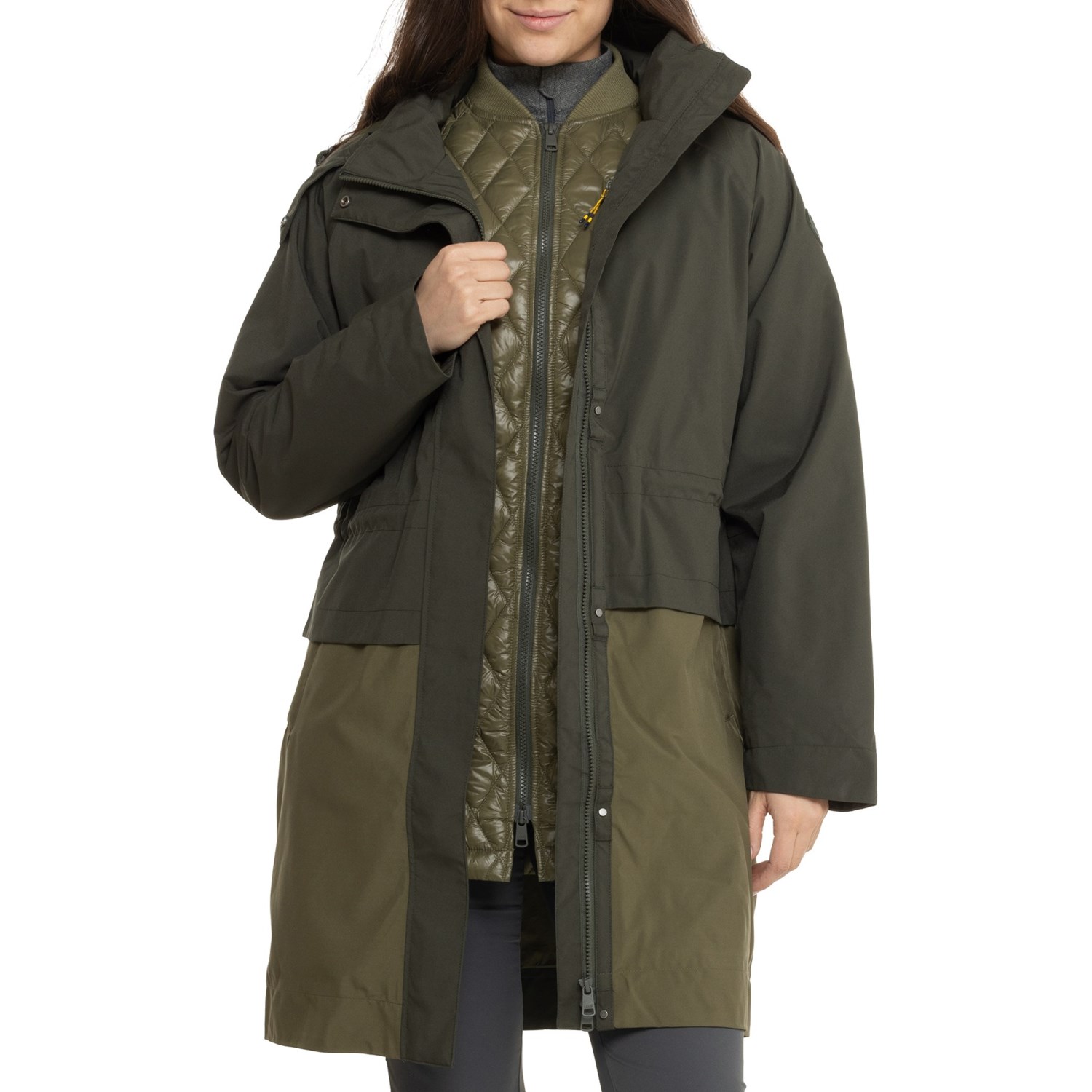(取寄) ロレ オーブリー スリーインワン ジャケット - ウォータープルーフ, インサレーテッド Lole Aubrey 3-in-1 Jacket - Waterproof, Insulated  Olive Lole Aubrey 3-in-1 Jacket - Waterproof, Insulated - Save 77%