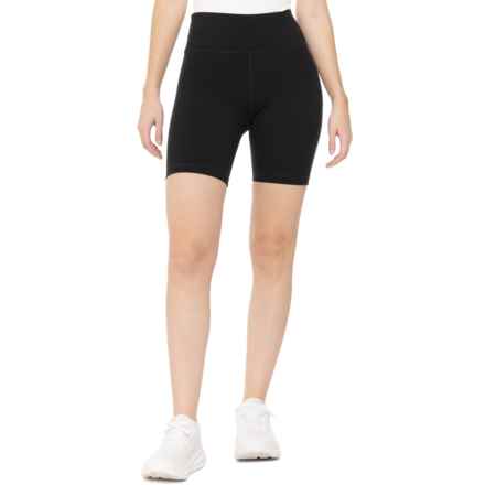 Lole Comfort Stretch Biker Shorts in Black Beauty