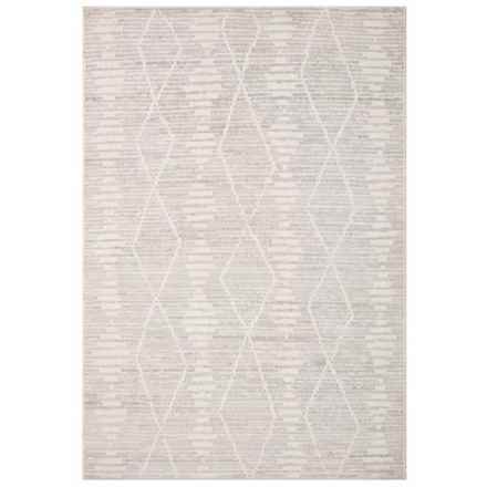 Loloi Diamond Shape Area Rug - 4x6’ in Silver