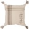 Loloi Hand Woven Throw Pillow - 18x18” in Natural/Charcoal