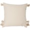 3VWHF_3 Loloi Handwoven Throw Pillow - 22x22”, Beige-Orange