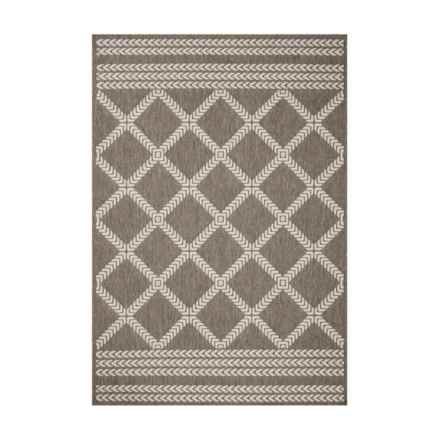 Loloi Indoor-Outdoor Area Rug - 5’3”x7’7, Natural-Ivory in Natural/Ivory