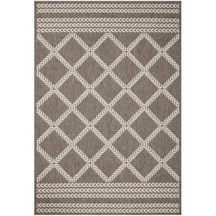 Loloi Indoor-Outdoor Area Rug - 5’3”x7’7, Natural-Ivory in Natural/Ivory