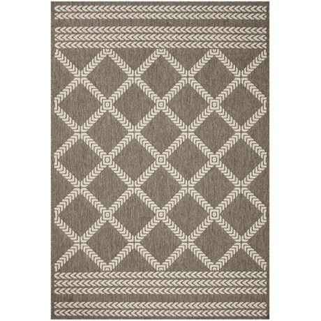 Loloi Indoor-Outdoor Area Rug - 5’3”x7’7, Natural-Ivory in Natural/Ivory