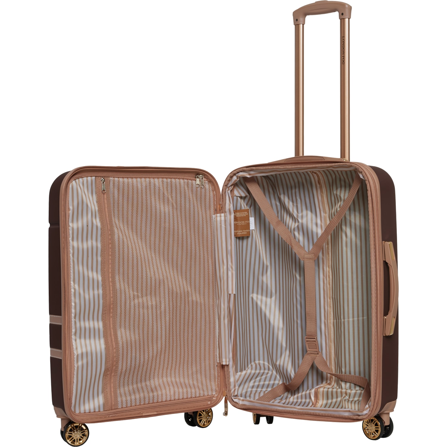 London Fog 24” Southgate Spinner Suitcase - Hardside, Expandable