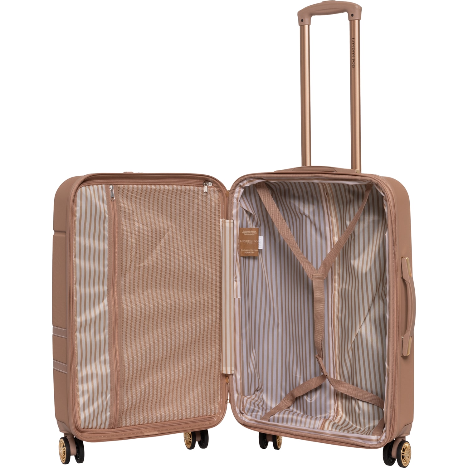 caramel london SUITCASE ROSE BOUQUET バッグ London Fog 24” Southgate Spinner Suitcase - Hardside, Expandable