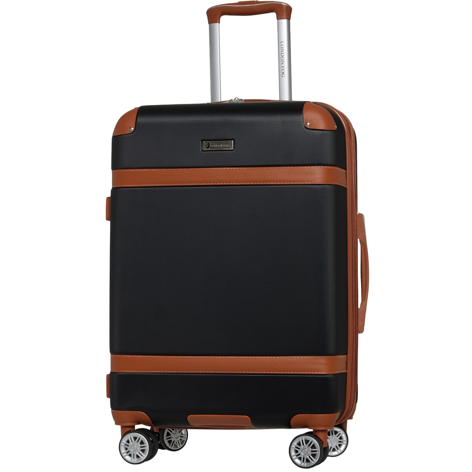 London Fog 24” Vintage II Spinner Suitcase - Hardside, Expandable 
