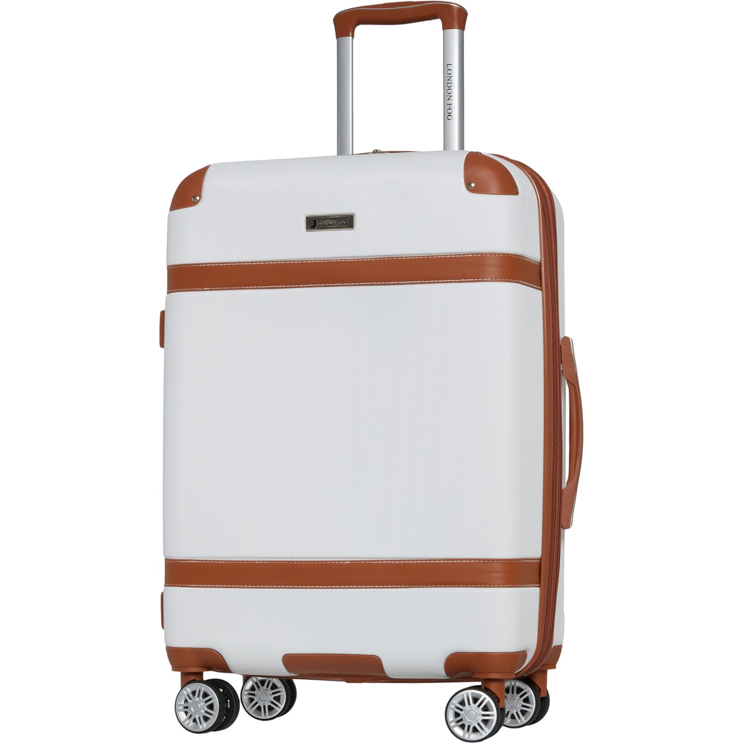 London Fog 24” Vintage II Spinner Suitcase - Hardside, Expandable