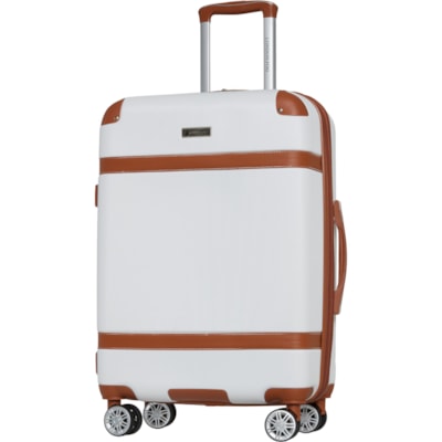 London Fog 24” Vintage II Spinner Suitcase - Hardside, Expandable
