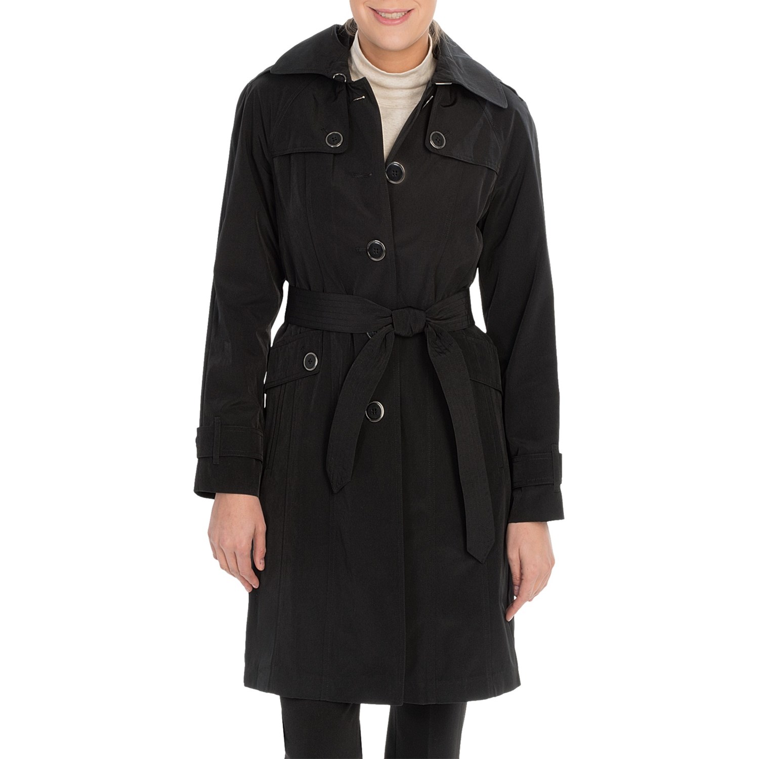 London Fog Faux-Silk Coat - Zip-Out Lining (For Women) - Save 45%