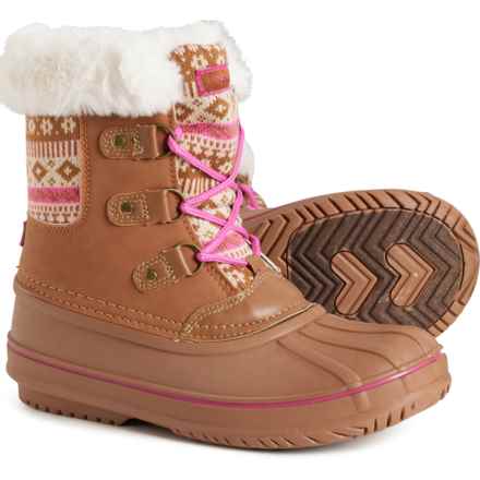 Girls Tottenham Pac Boots in Dark Tan